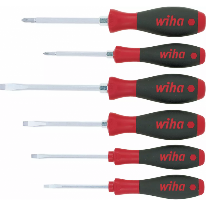 Набор отверток SL/PZ WIHA SoftFinish серия 308ZK6, 6 шт 21249