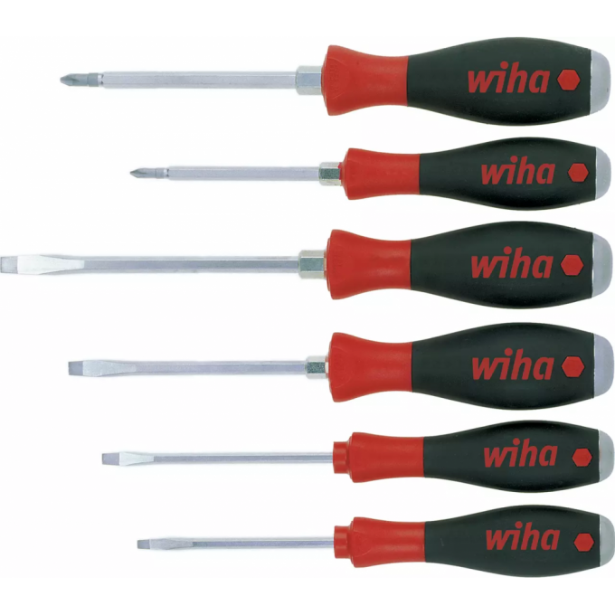 Набор ударных отверток WIHA SoftFinish SL/PH 6 шт 21250
