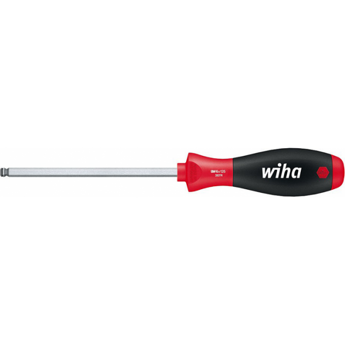 Отвертка шестигранная со сферической головкой WIHA SoftFinish MagicRing HEX 8.0 мм 26085
