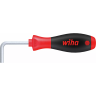 Отвертка шестигранная изогнутая WIHA SoftFinish HEX 10.0 мм, жало 75 мм 26235