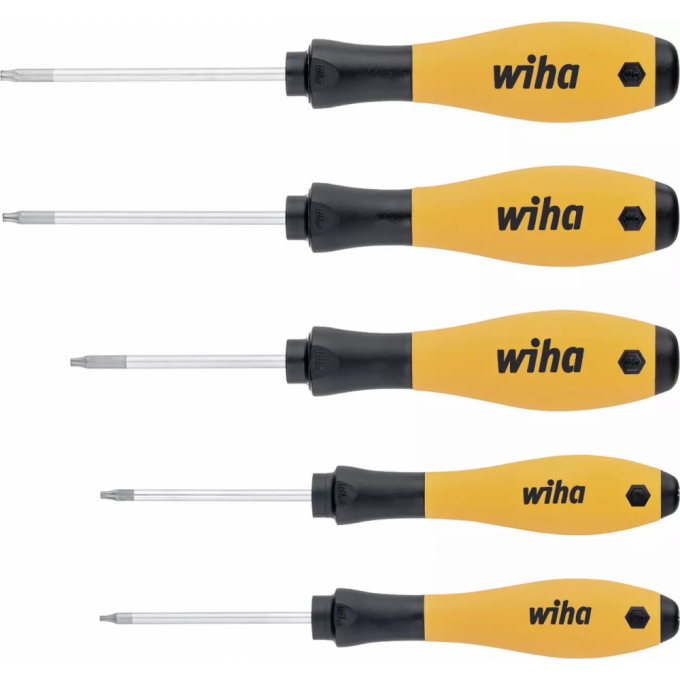 Набор антистатических отверток TORX WIHA SoftFinish серия 362 ESD K5 (5 шт.) 27253