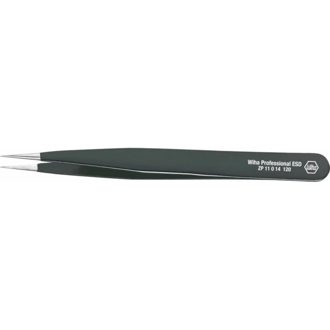Пинцет прецизионный антистатический WIHA ZP11014 ESD Professional 120 мм 32327