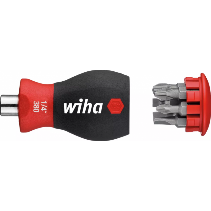 Отвертка Stubby с магазинным держателем бит WIHA SL/PH 33738
