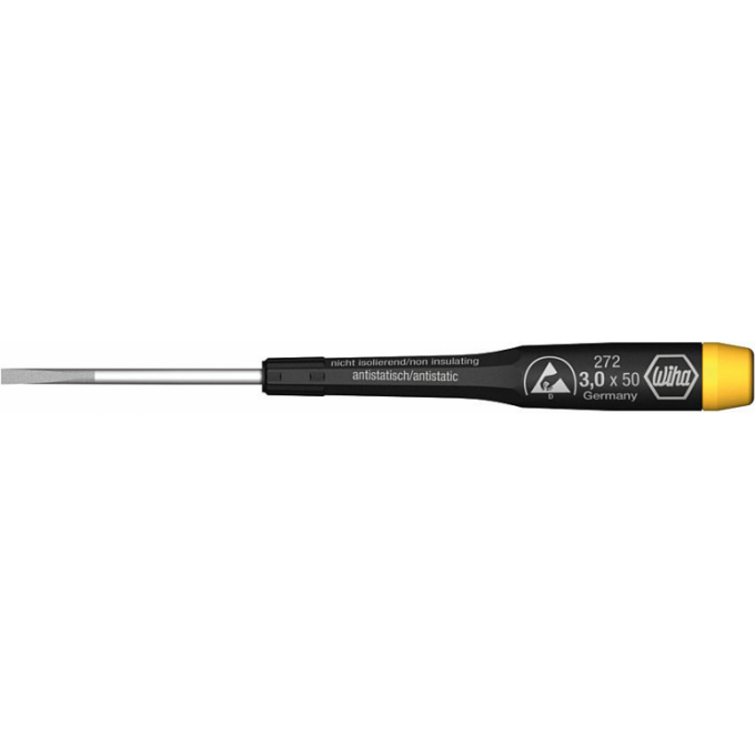 Отвертка антистатическая шлицевая WIHA Precision Серия 272 ESD 3.5x0.6 мм 7638